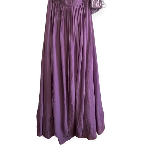 Jenny Yoo Aidan Convertible dress in wisteria luxe chiffon, Size 8, NWT - Picture 7 of 14